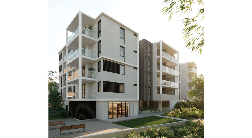 Anglicare Minto Gardens - Outside view of Minto Gardens apartments (artist's impression